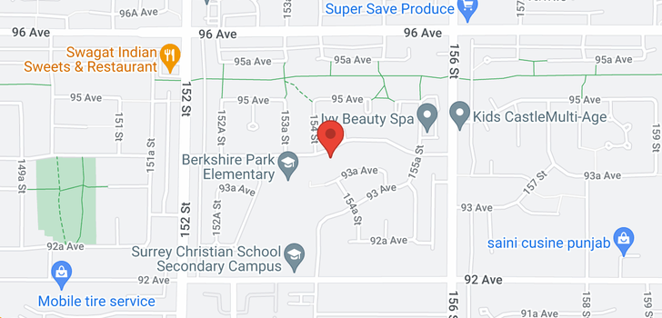 map of 15428 94 AVENUE